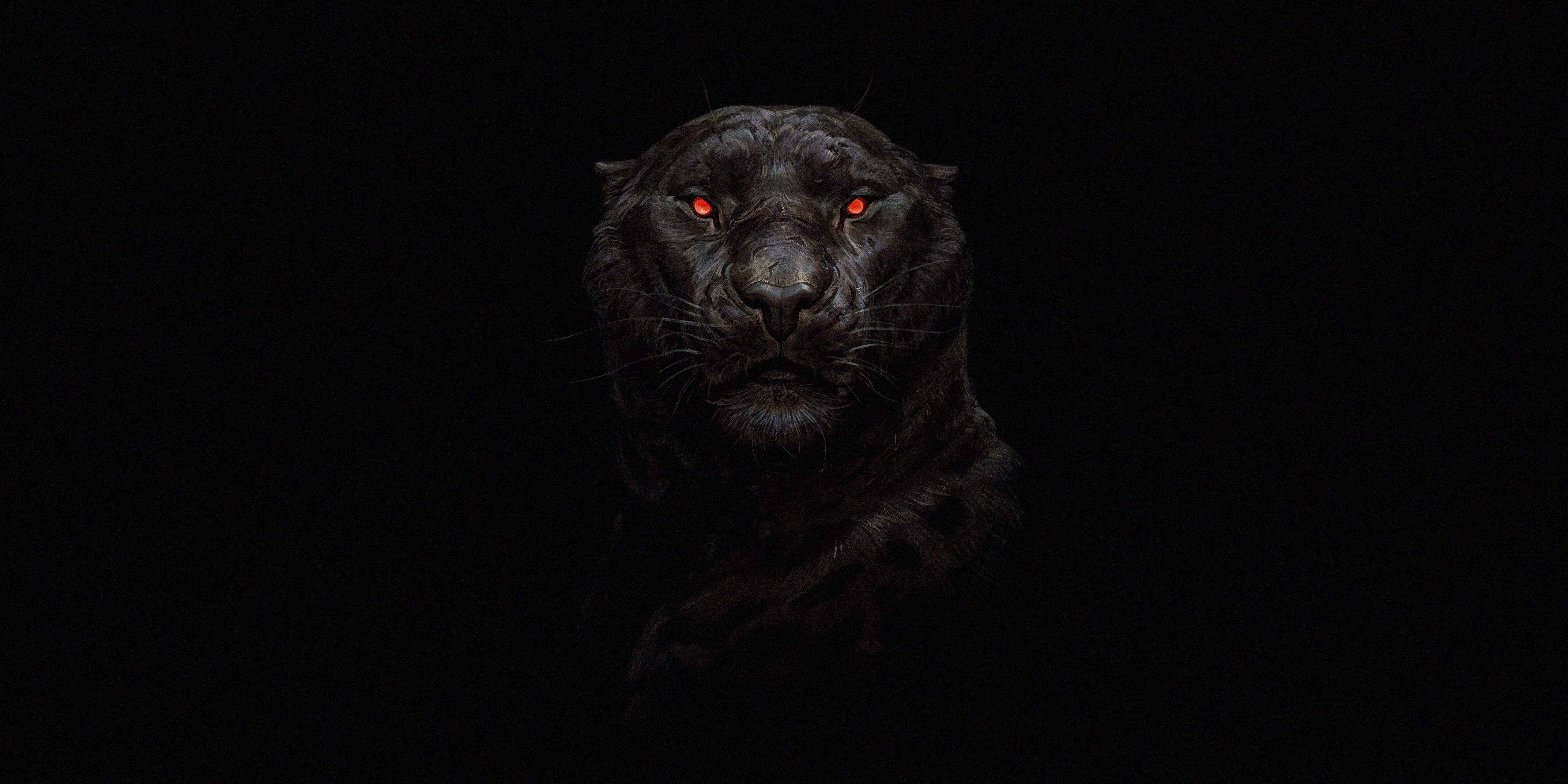5120x2560 Tiger Glowing Eye 5k Wallpaper, HD Artist Wallpaper, 4k Wallpaper, Image, Background, Photos and Picture