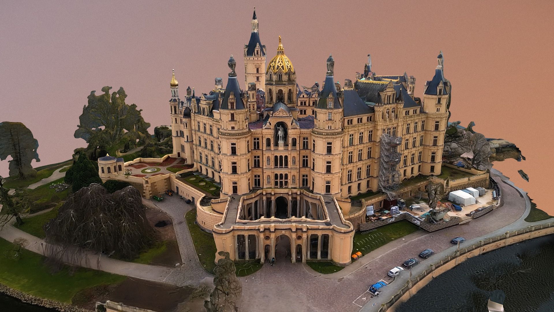 1920x1080 Schwerin Castle