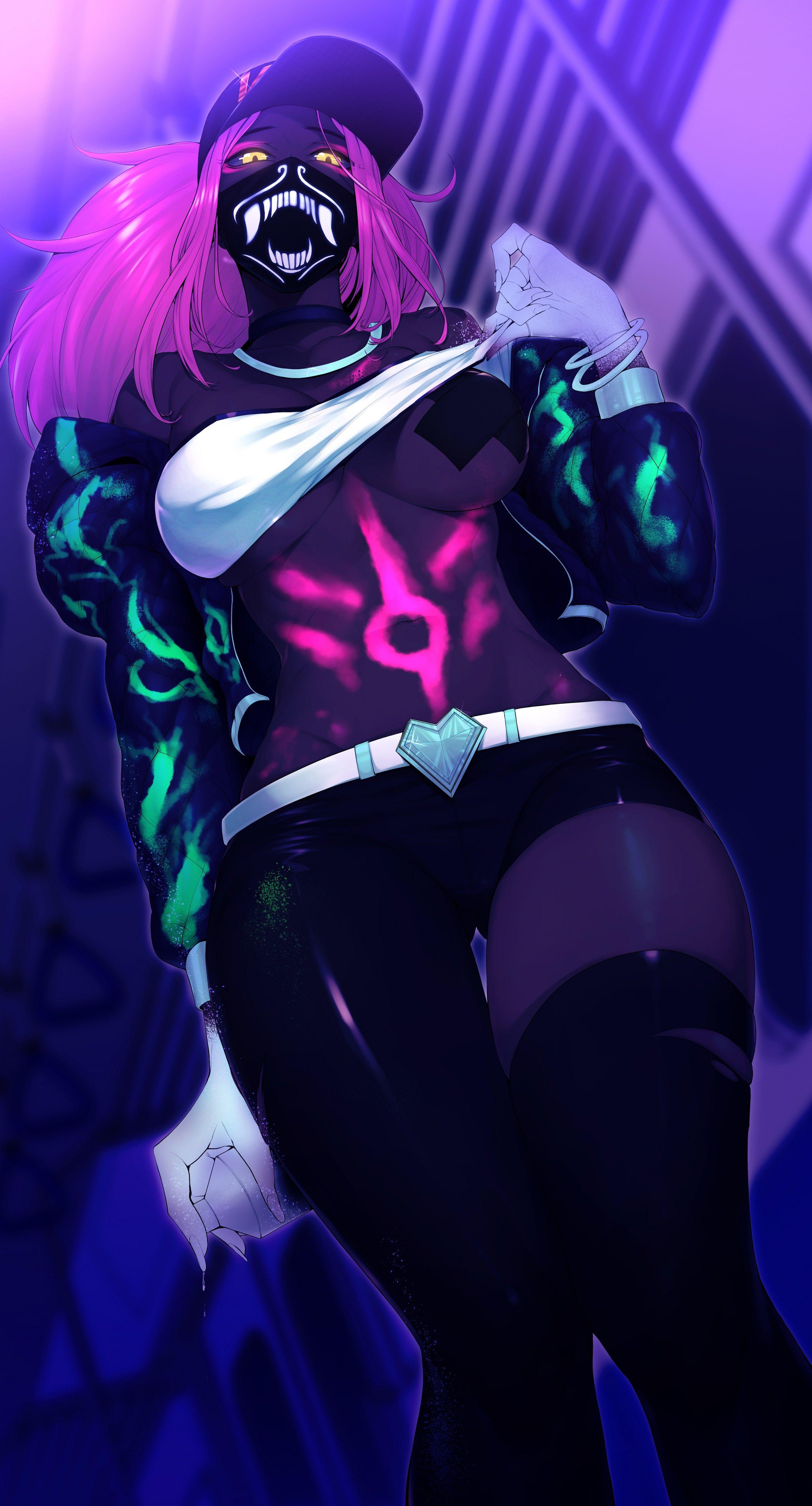 3000x5561 Akali Phone Wallpaper