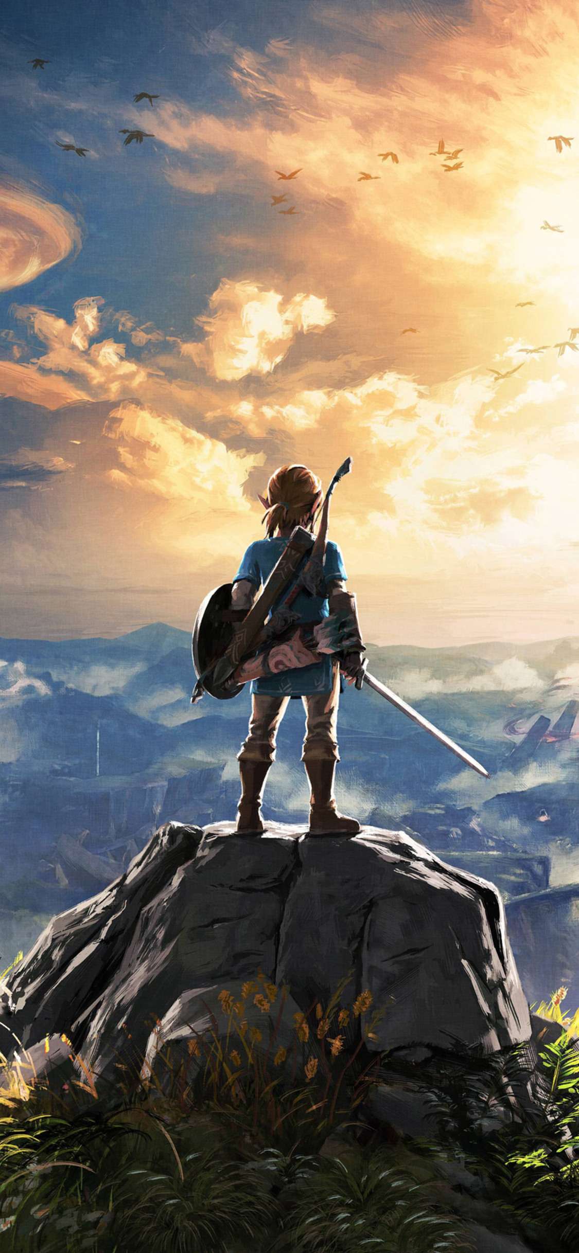 1125x2436 Zelda Phone Wallpaper 4k
