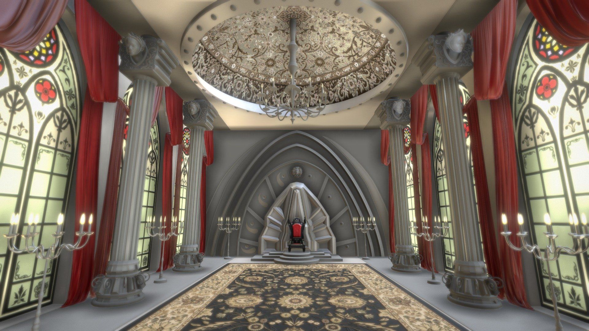 1920x1080 Royal palace great hall