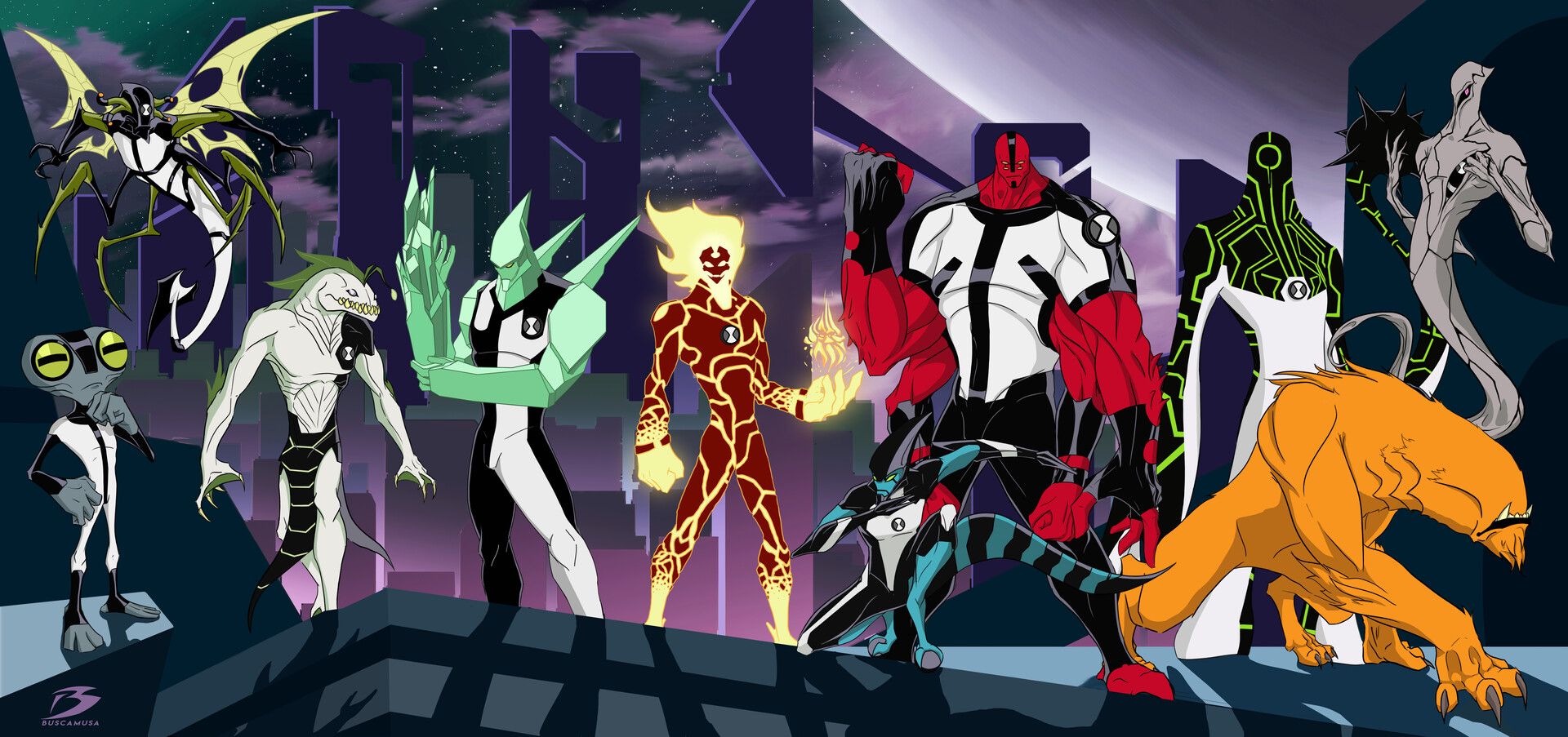 1920x903 BEN 10 Redesign the Aliens (classic)