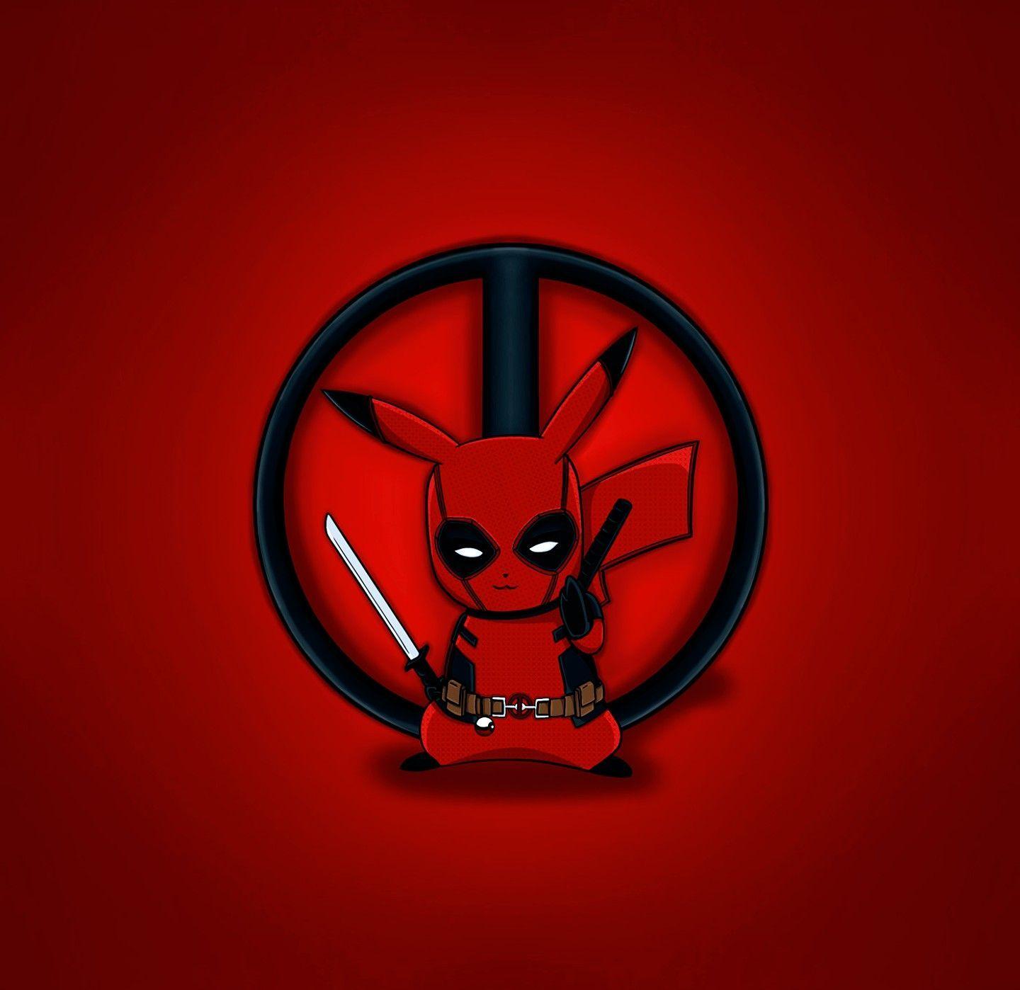 1440x1398 Pikachu, Pokemon. Deadpool pikachu, Cool pokemon wallpaper, Deadpool wallpaper