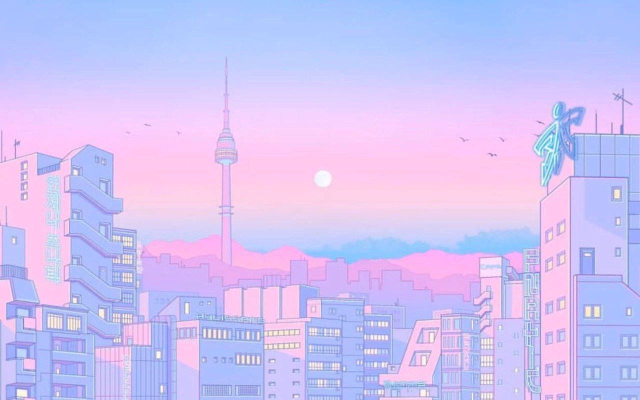 1280x800 Cute Pastel Anime Wallpaper