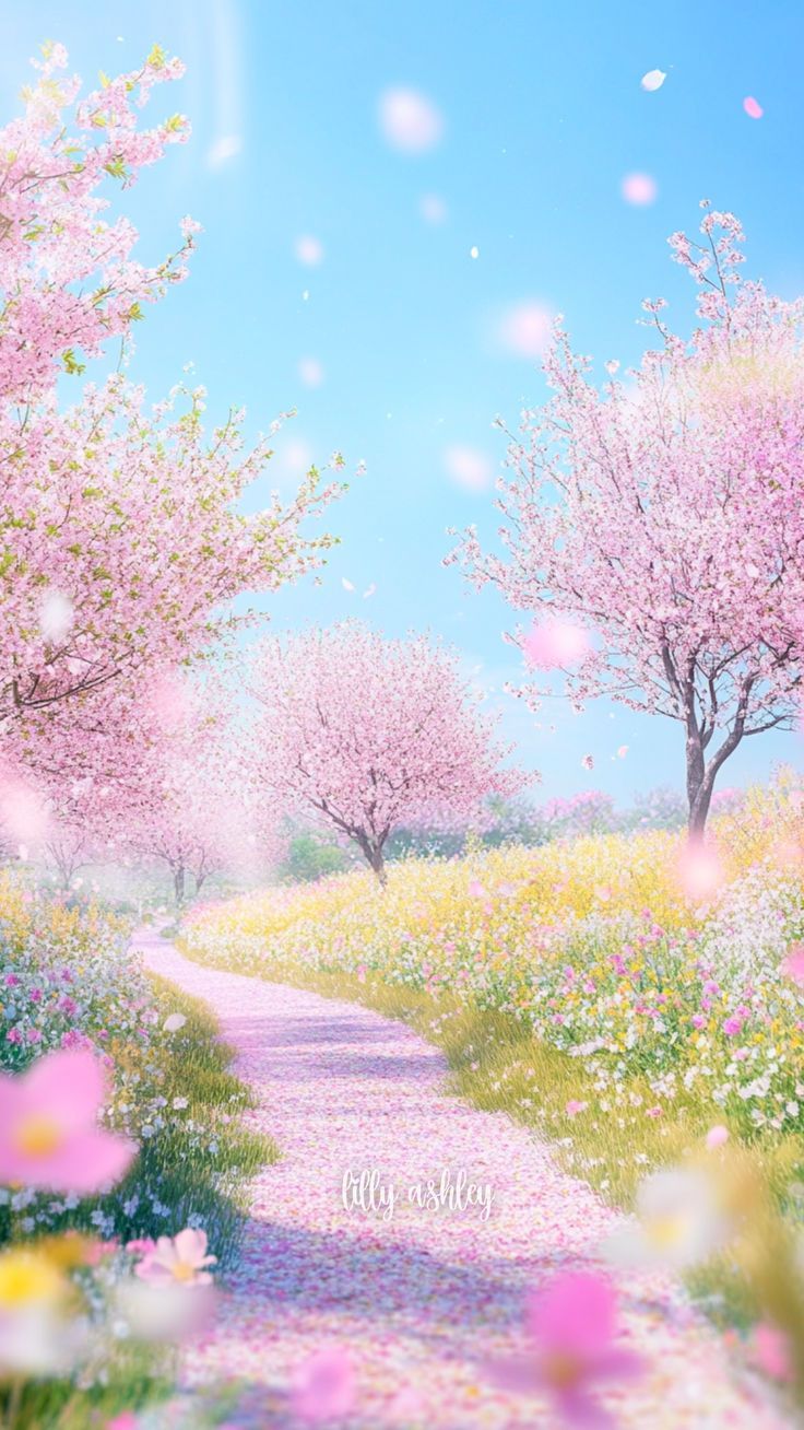 736x1308 Free Pastel Spring Phone Wallpaper