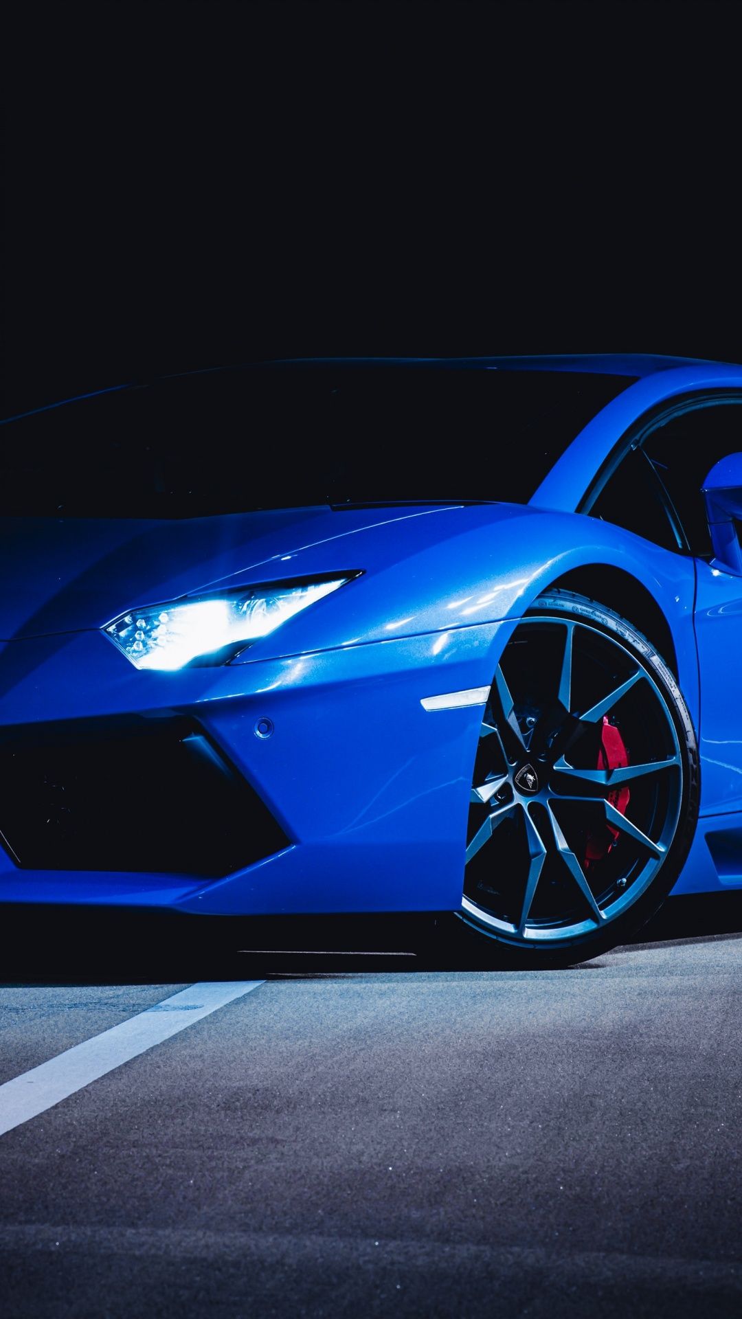 1080x1920 Lamborghini Huracan Wallpaper 4K, Blue, Dark