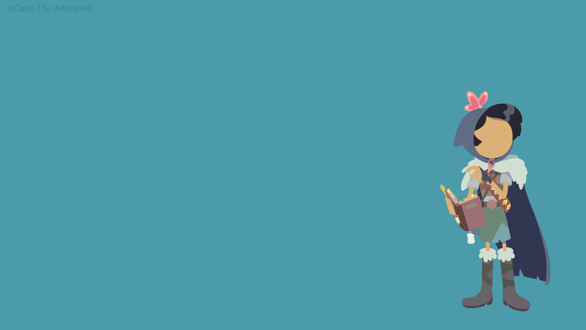 1920x1080 I made a minimalist wallpaper of Marcy Wu