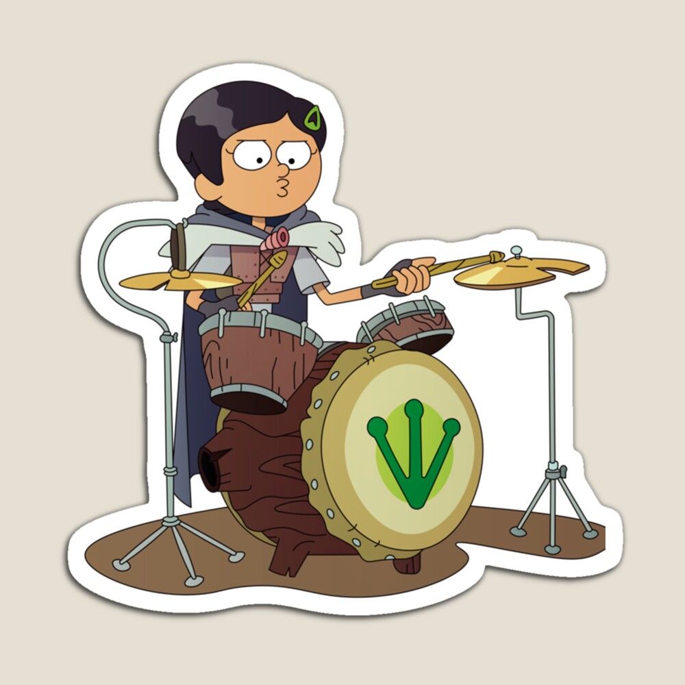 1000x1000 Drummer Marcy Marcy Wu Amphibia Poster