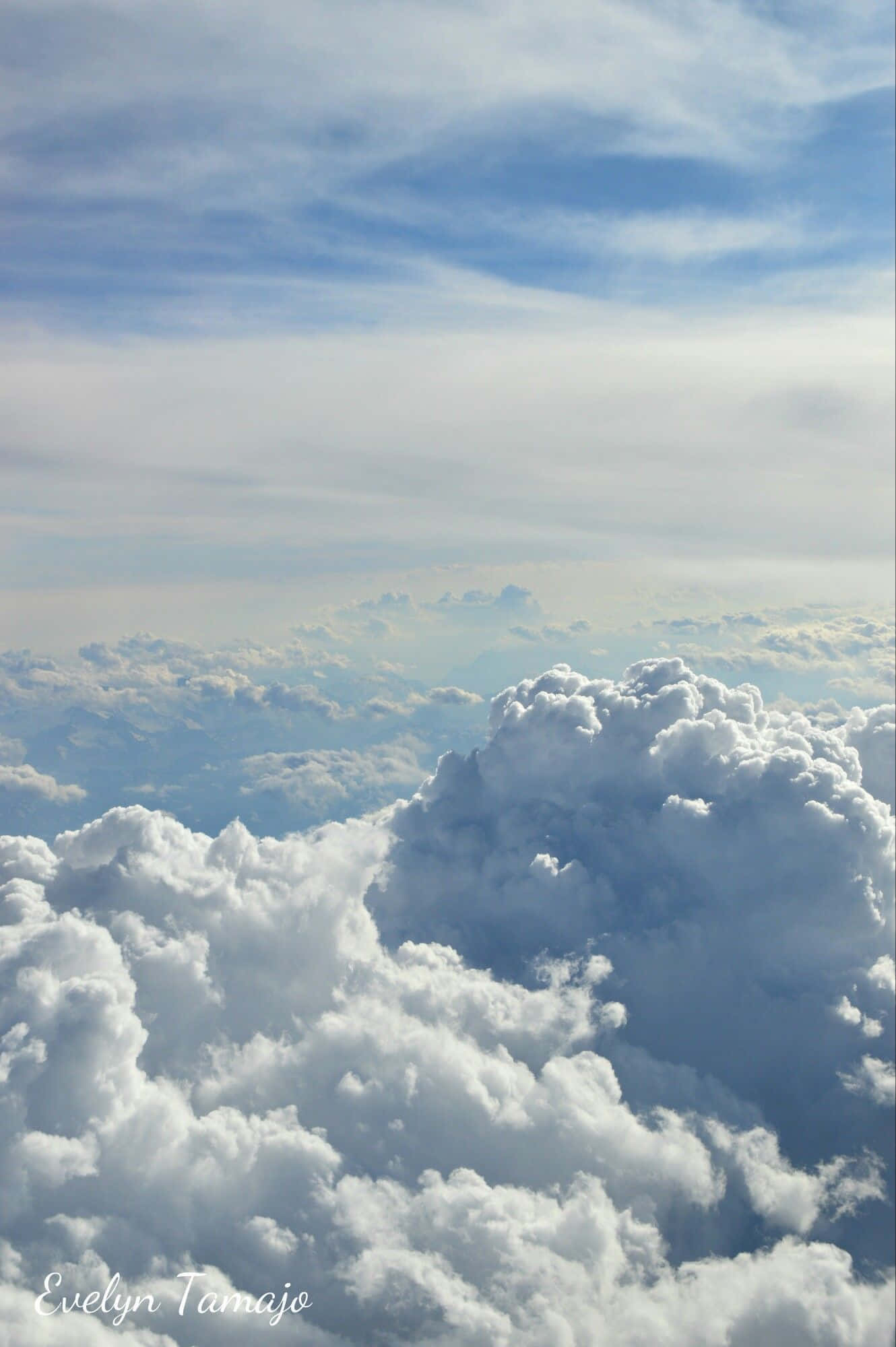 1330x2000 Download a view of clouds from an airplane Picture
