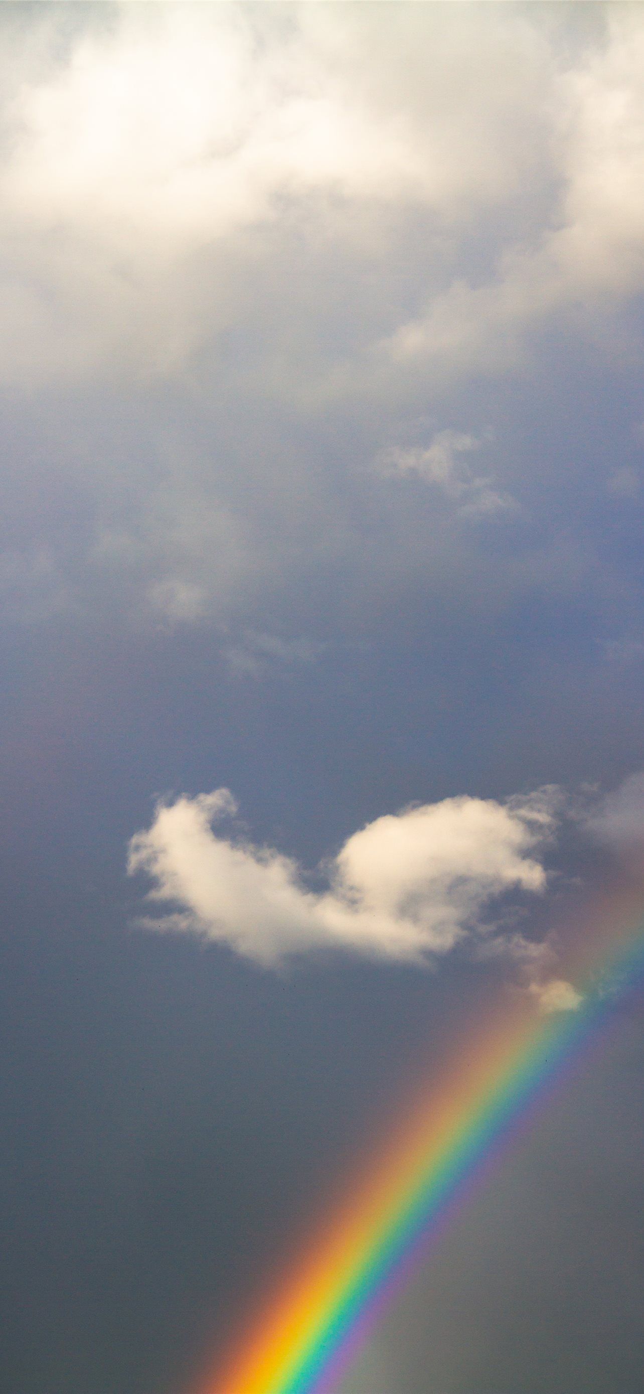1284x2778 rainbow and clouds iPhone Wallpaper Free Download