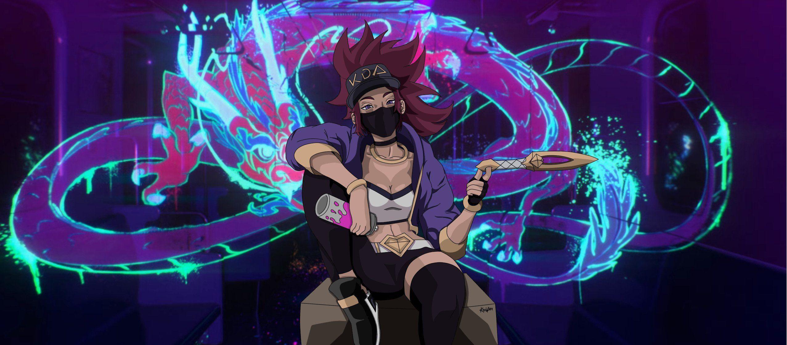 2554x1122 Free Download League Of Legends Akali Kda Game Art By Koifer 4362 Wallpaper [2554x1122] For Your Desktop, Mobile & Tablet. Explore KDA Wallpaper. KDA Wallpaper, Akali KDA Wallpaper, K DA Ahri Wallpaper