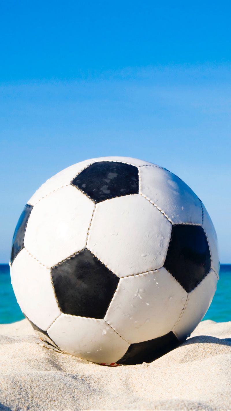 800x1420 Download Wallpaper 800x1420 Soccer Ball, Football, Sand Iphone Se 5s 5c 5 For Parallax HD Background