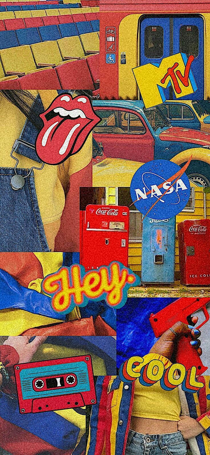 736x1594 The Rolling Stones Collage Poster. Винтажные цветочные обои, Пейсли обои, Мятные обои