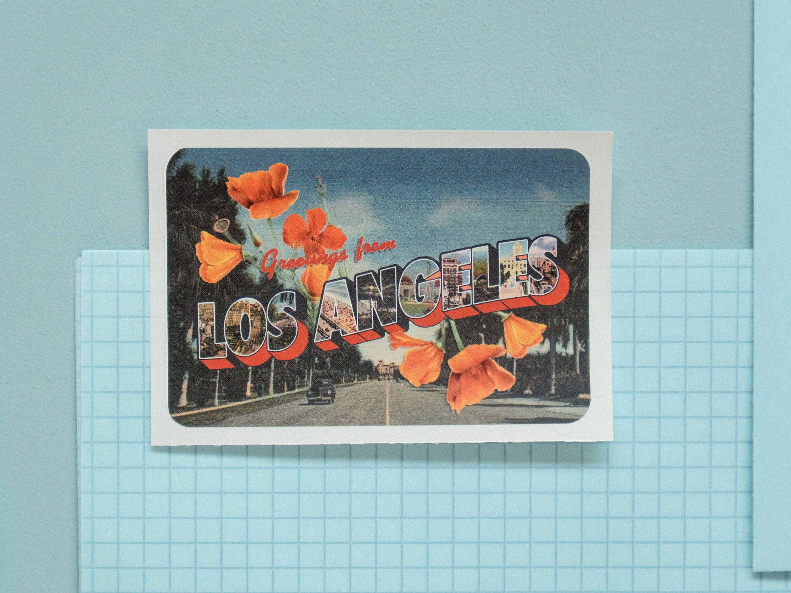 3000x2250 Greetings From Los Angeles sticker