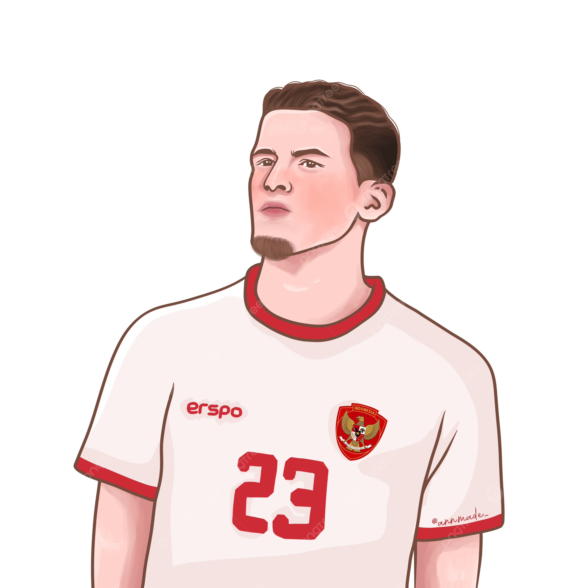 2500x2500 Justin Hubner Illustration Indonesian National Football Player Indonesian National Team, Indonesian National Team, Justin Hubner, Football P PNG Transparent Clipart Image and PSD File for Free Download
