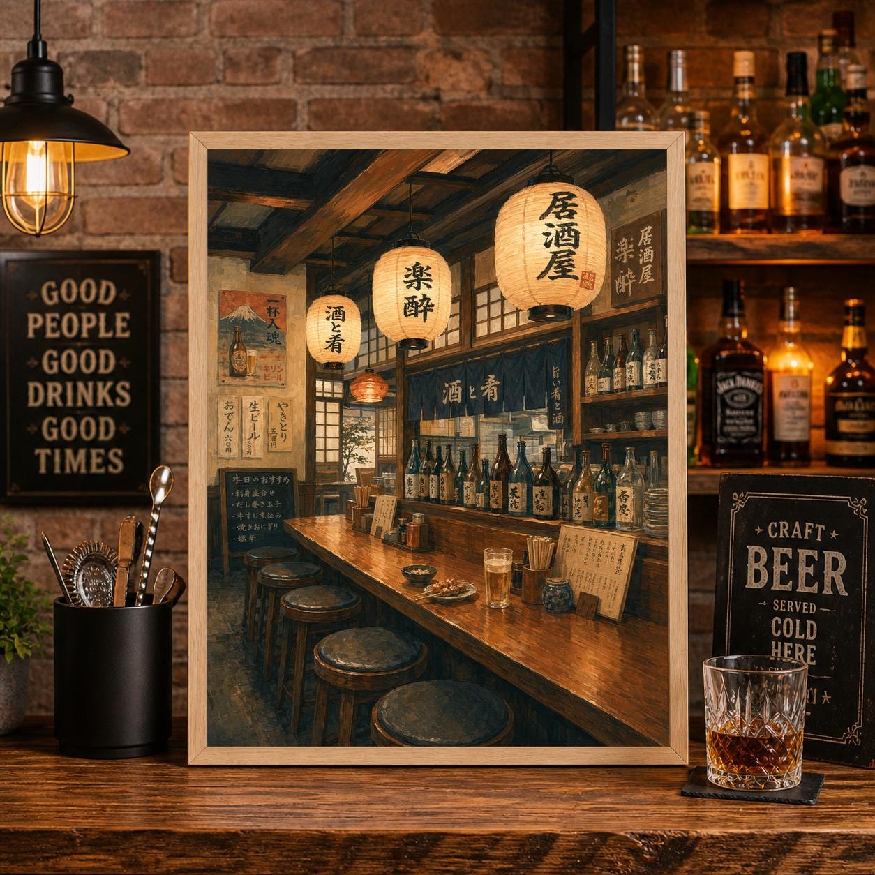 1254x1254 Tokyo Izakaya Print