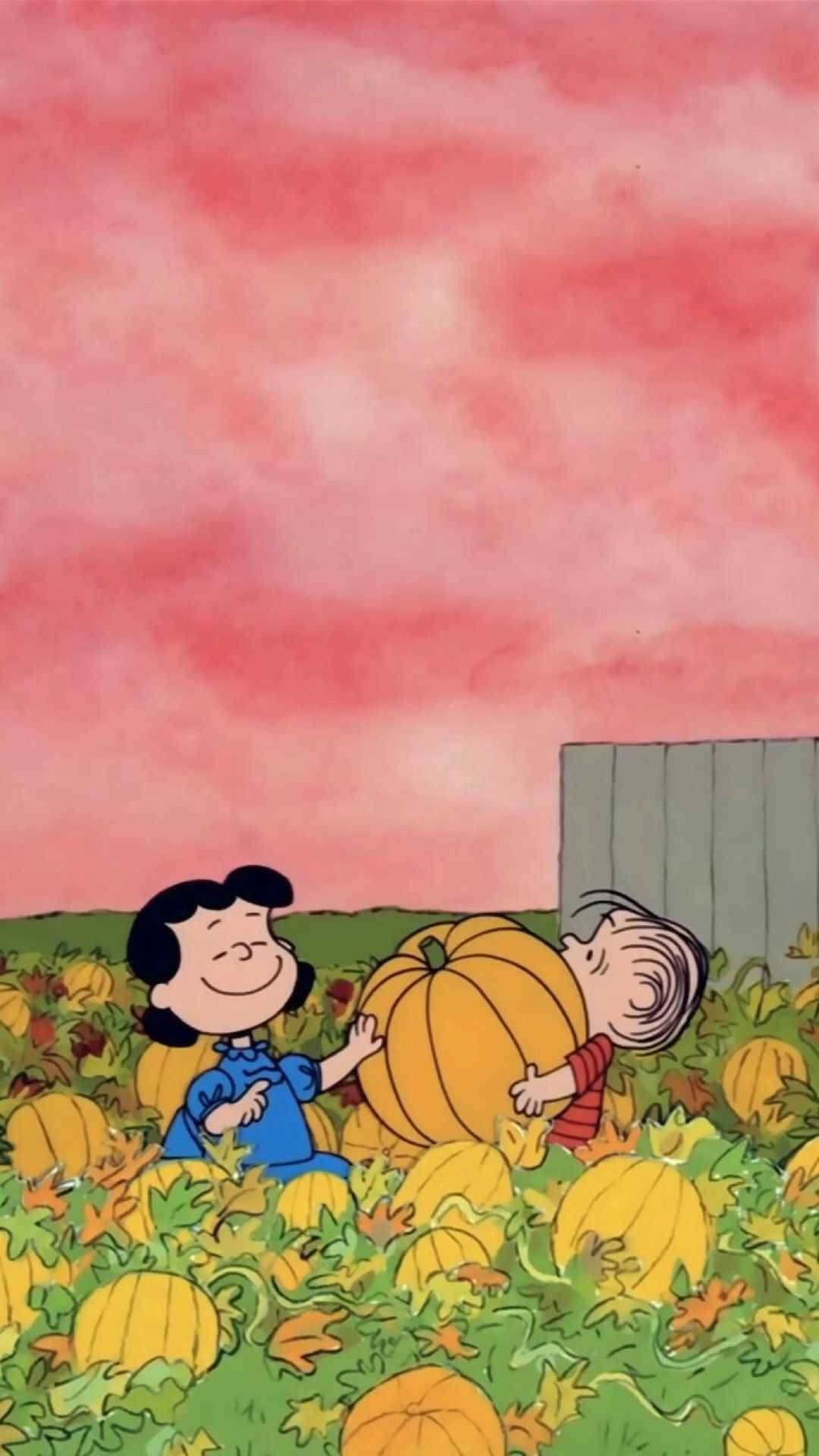 1080x1920 Download Lucy Van Pelt Charlie Brown Pumpkin Wallpaper