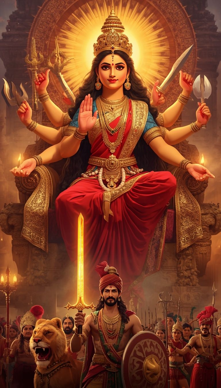 768x1344 c maa tulja bhavani divine hindu goddess radiant
