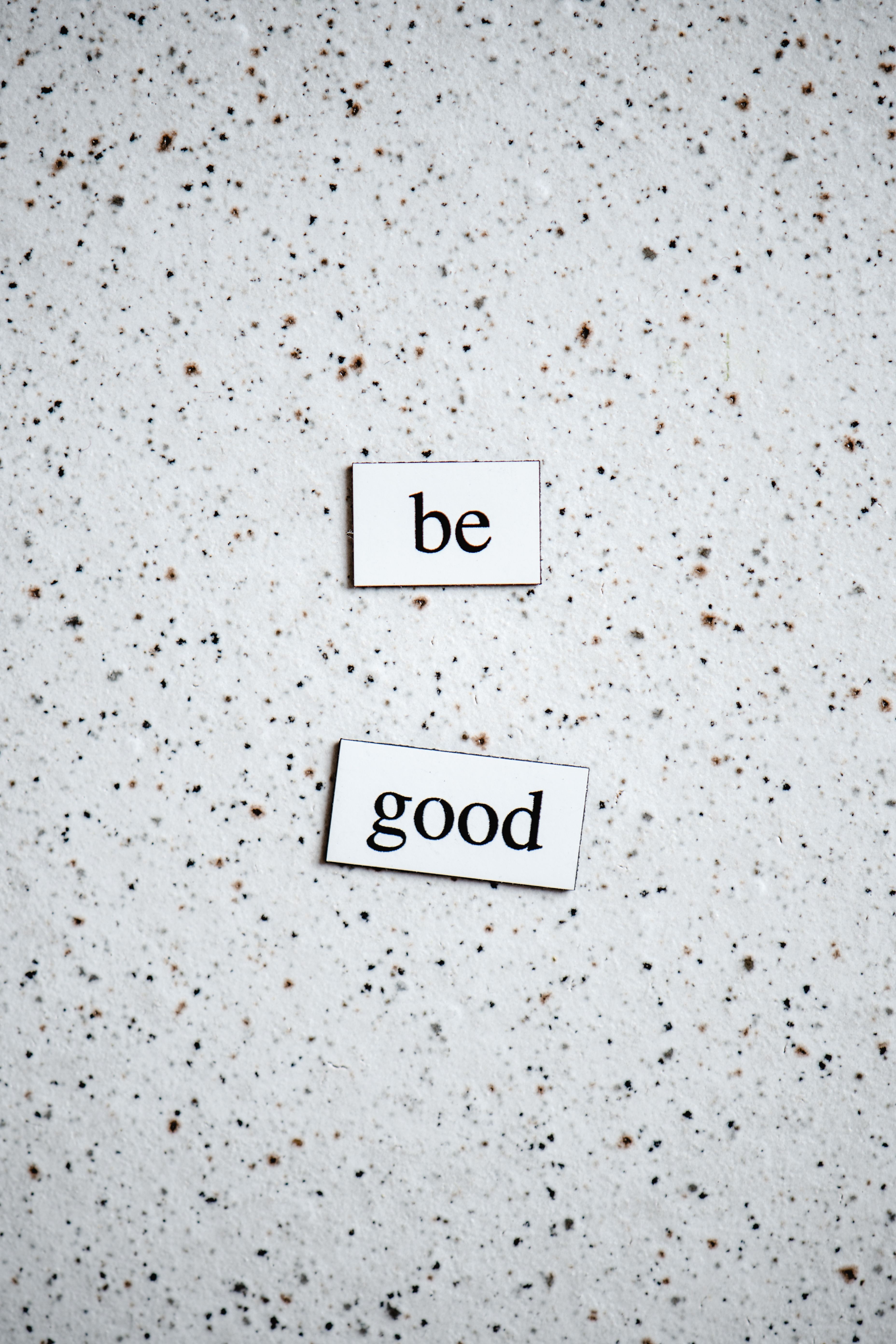3712x5568 Be Good Advice on White Labels · Free