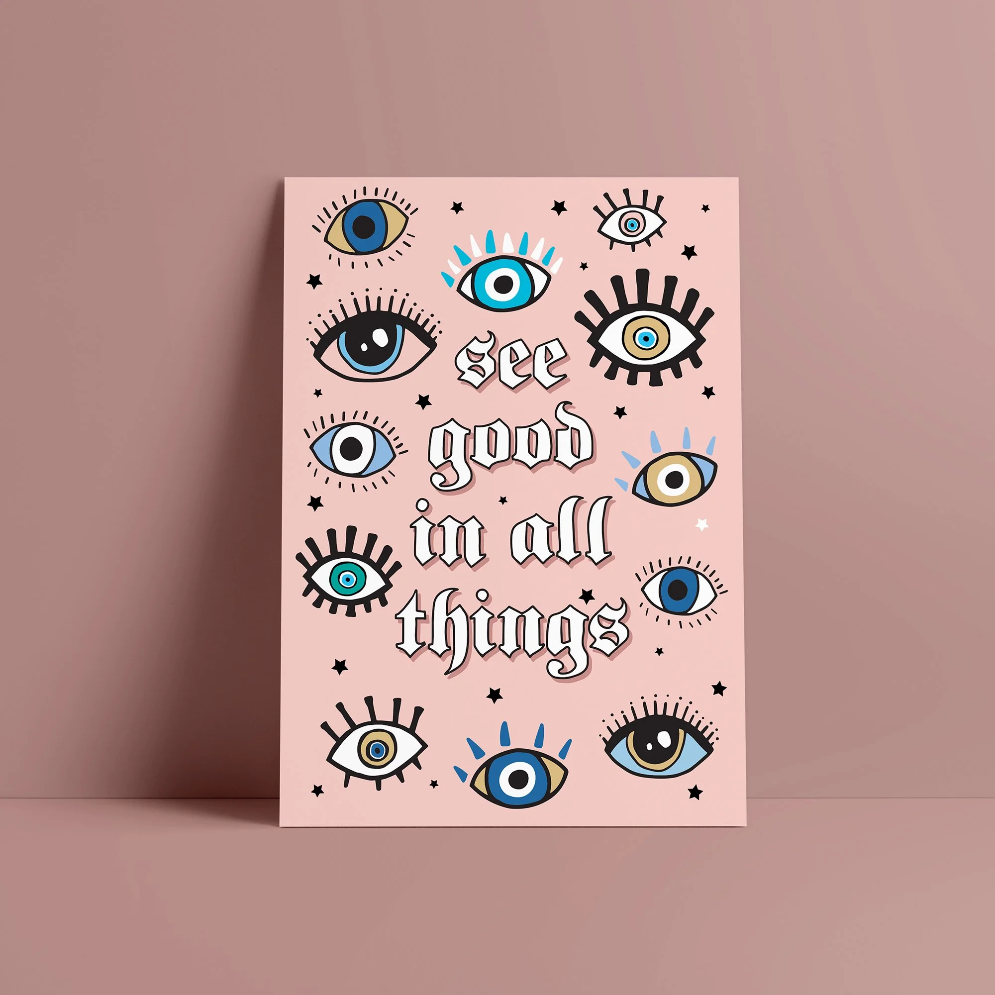 2000x2000 See Good In All Things Evil Eye Print