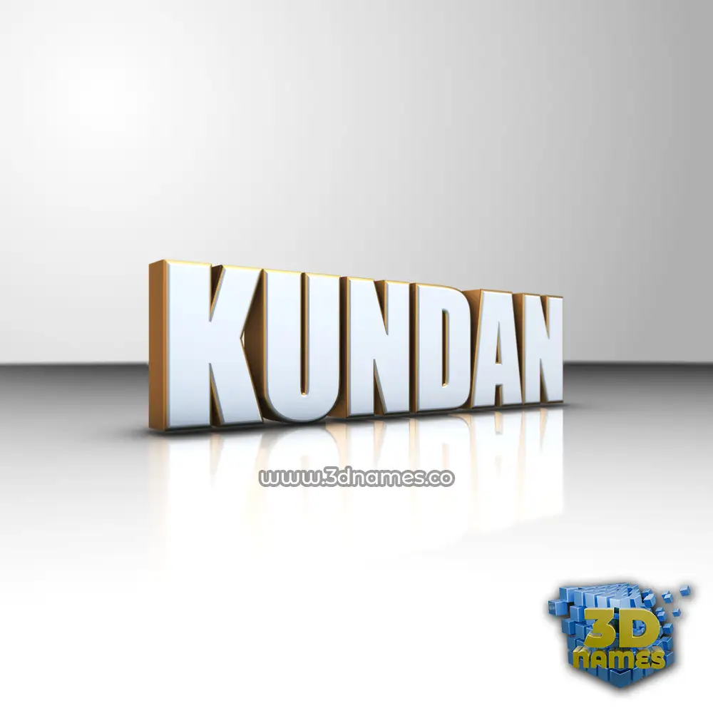 1000x1000 Preview White'n'Gold name for kundan