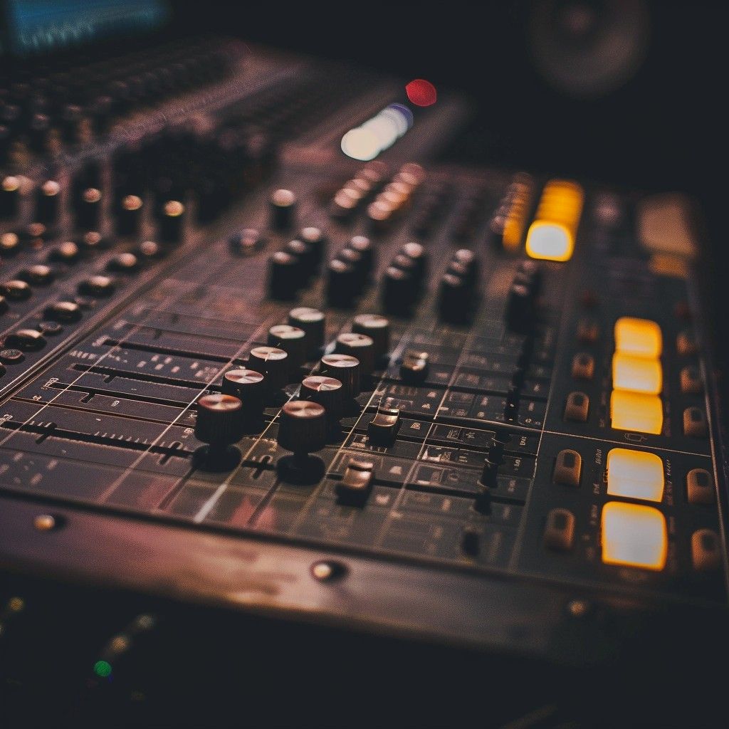 1024x1024 Download Audio Mixing Console Image, Mixer, Music
