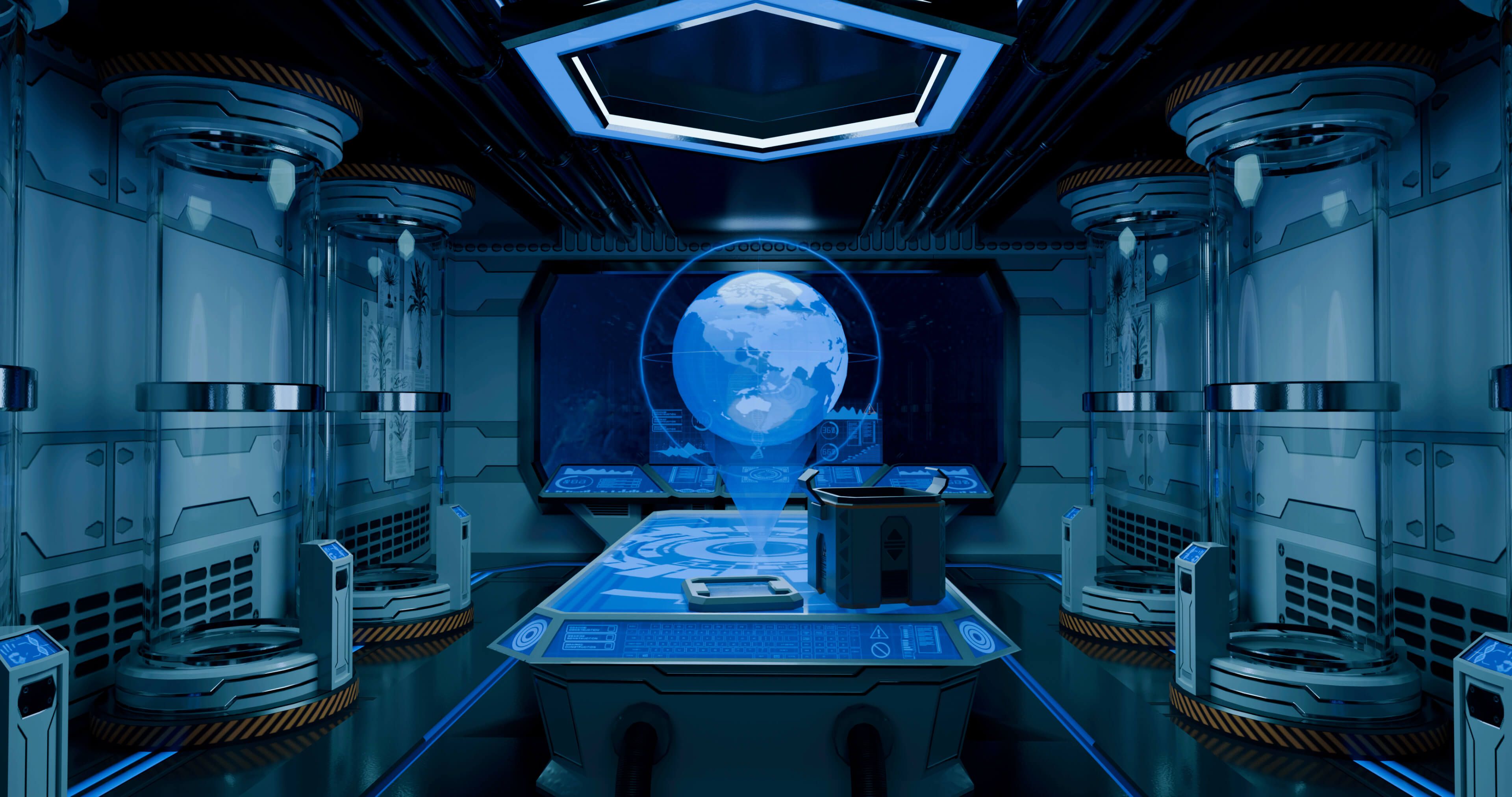 3840x2025 Sci Fi Laboratory Asset 3D Model By Not Cube
