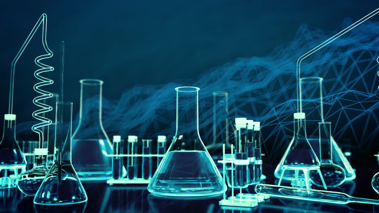 1280x720 Futuristic science laboratory background