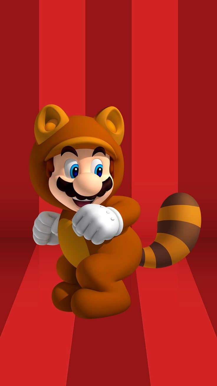 736x1308 Tanooki mario wallpaper. Orange mario characters, Super mario toad wallpaper, Super mario art
