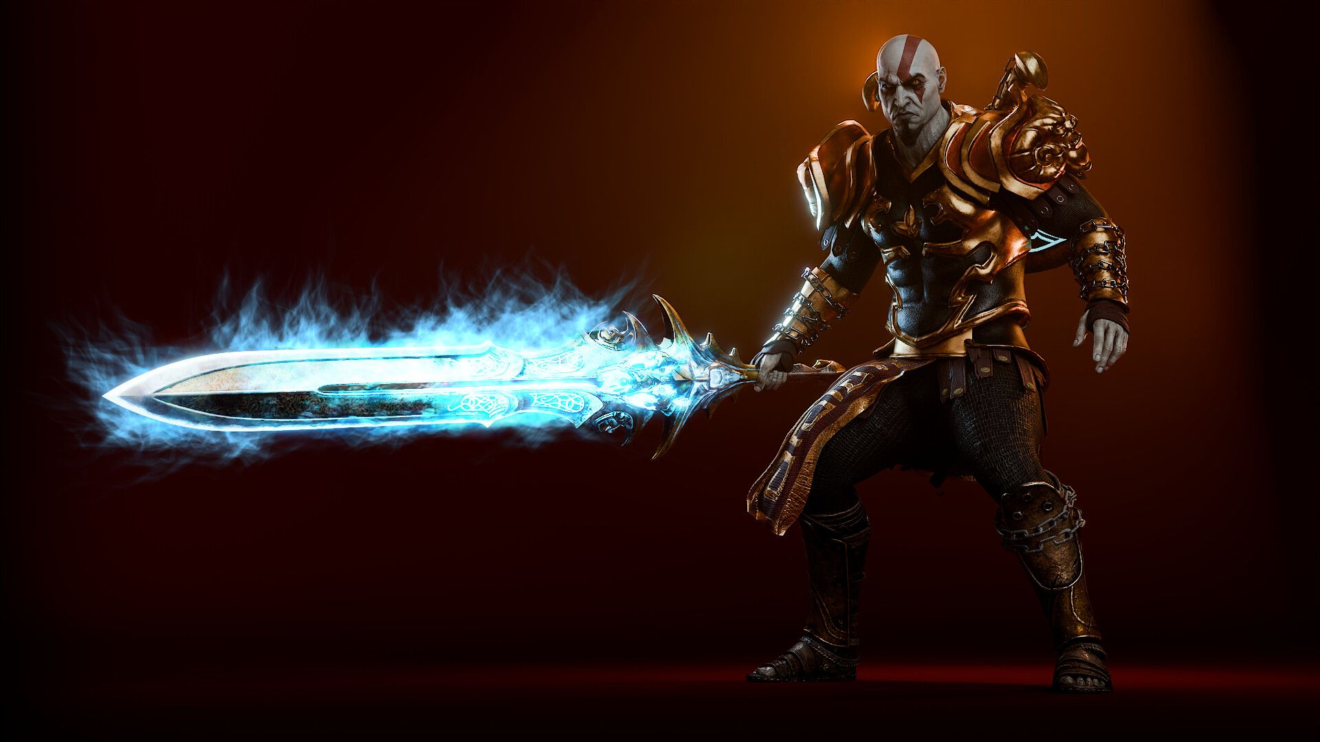1920x1080 God of War 2 Remake' God Armor