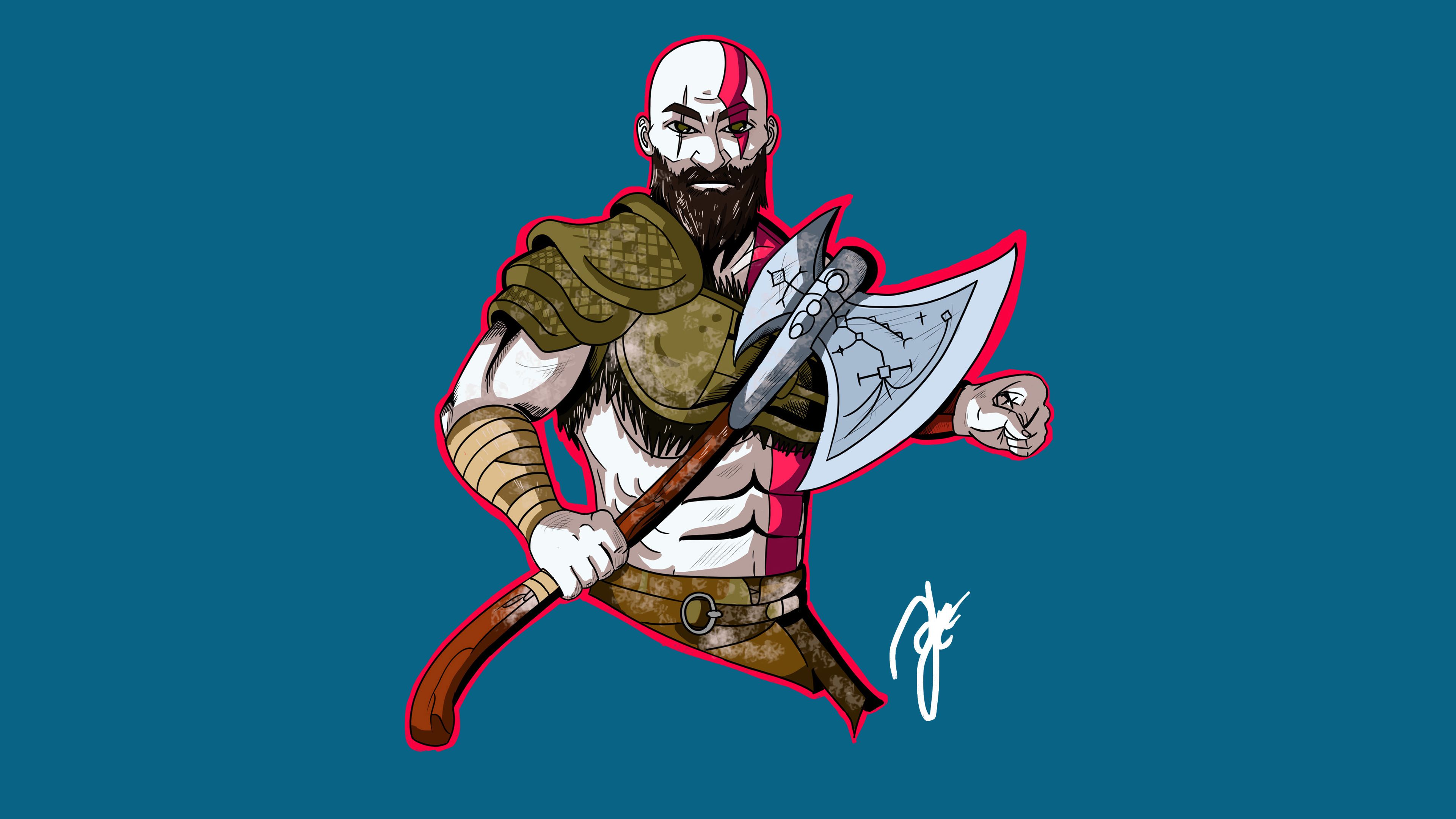 3840x2160 Kratos God Of War Artwork 4k Wallpaper, HD Games Wallpaper, 4k Wallpaper, Image, Background, Photos and Picture