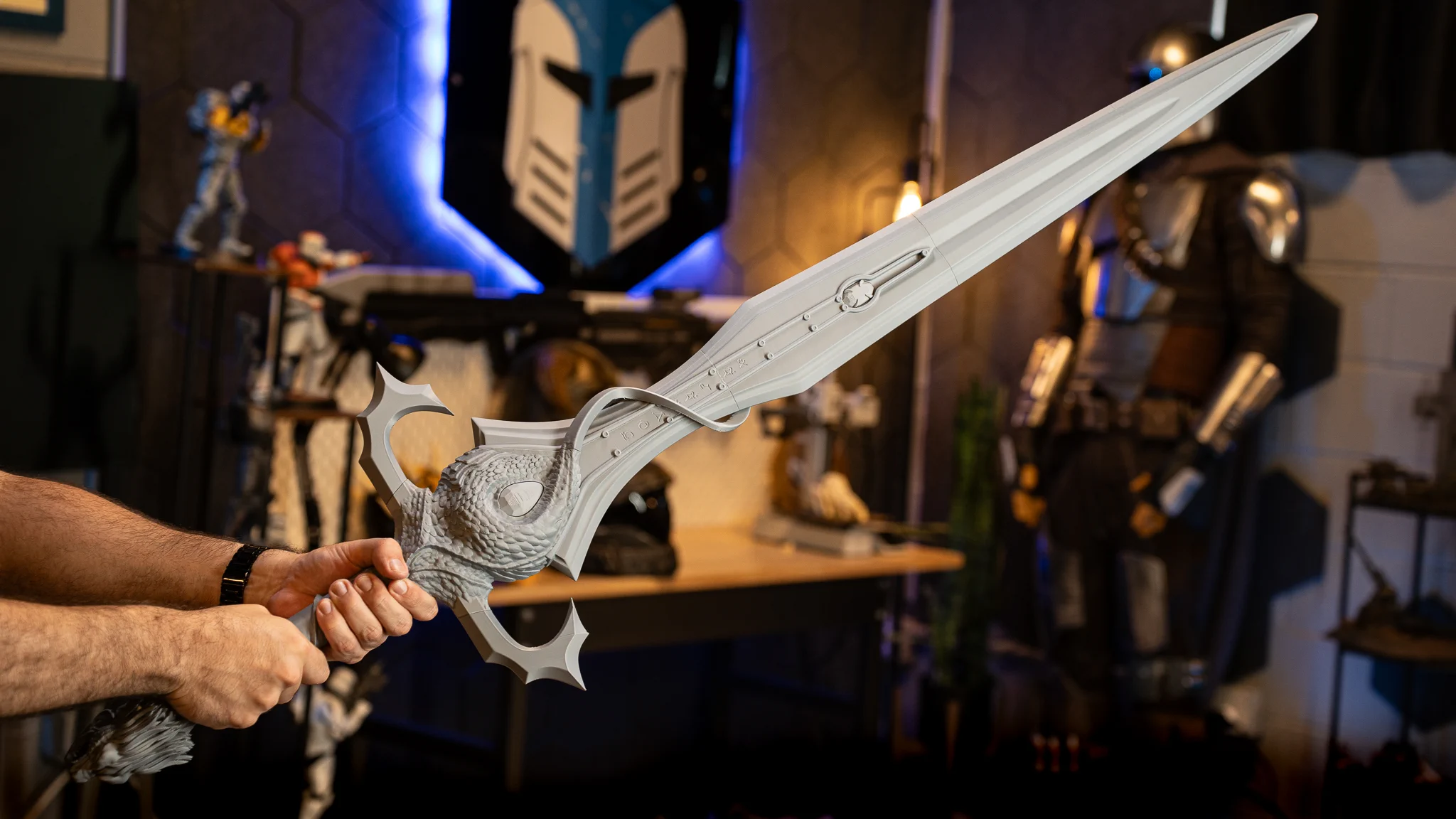 2048x1152 Galactic Armory on X: FREE FILE ALERT! Laufey's Sword in the upcoming God of War game! You can find this file of our Patreon or on our MakerWorld profile #godofwar #cosplay #GodofWarLaufey