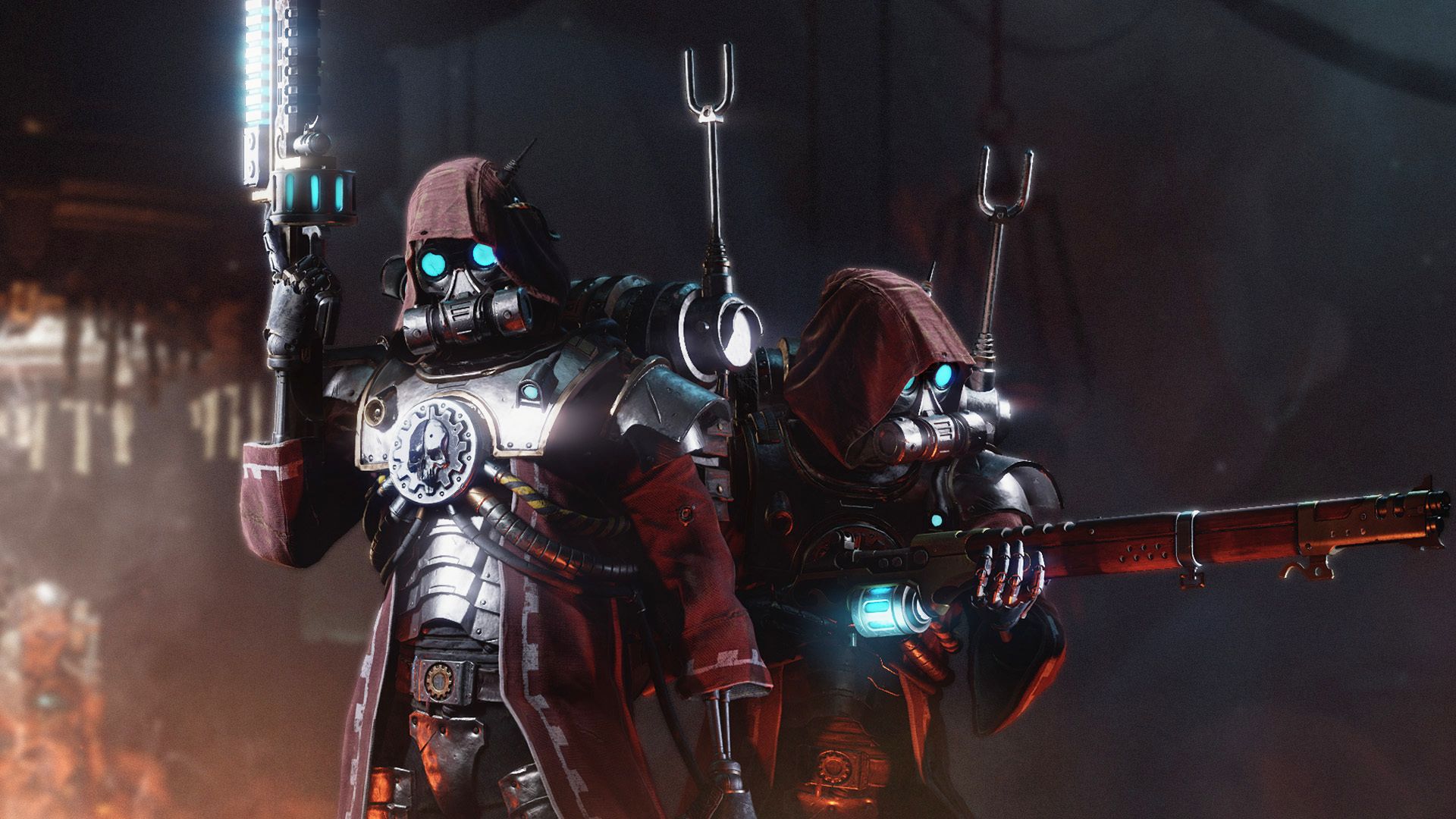 1920x1080 Warhammer 40k Darktide's new class is the Adeptus Mechanicus' Skitarii. Praise the Omnissiah