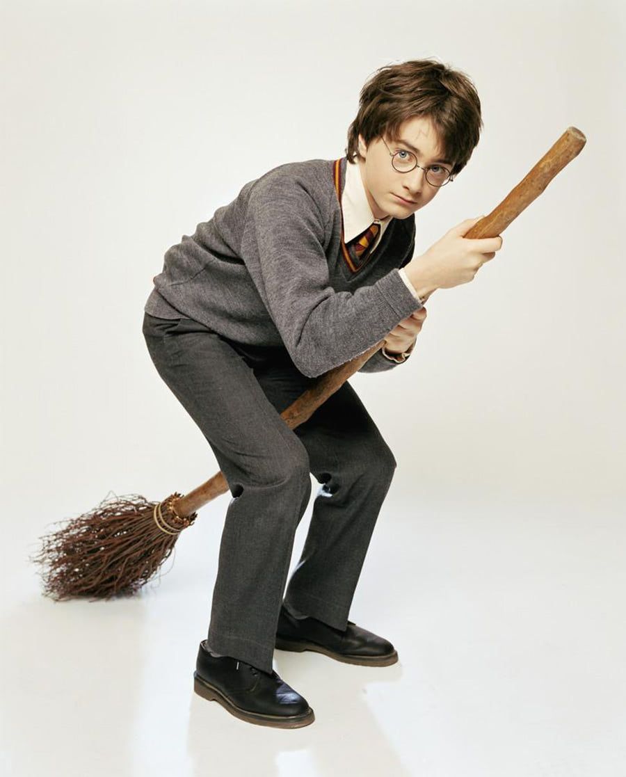 900x1117 Portrait of Harry Potter on his broom