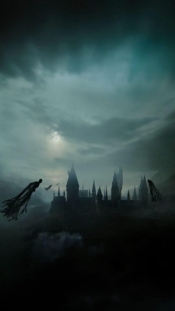 736x1309 Harry Potter and the Prisoner of Azkaban. Dark harry potter background, Hogwarts with dementors, 4k