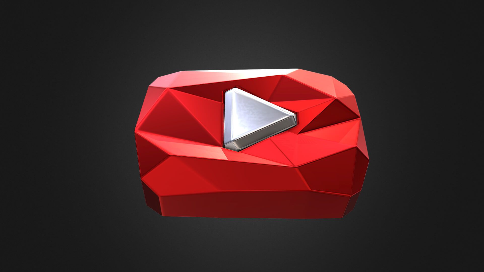 1920x1080 YouTube Diamond Play Button