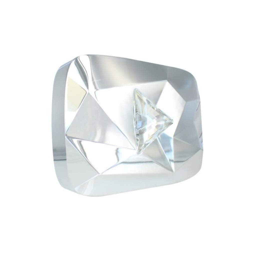 1024x1024 Silver Play Button Wallpaper