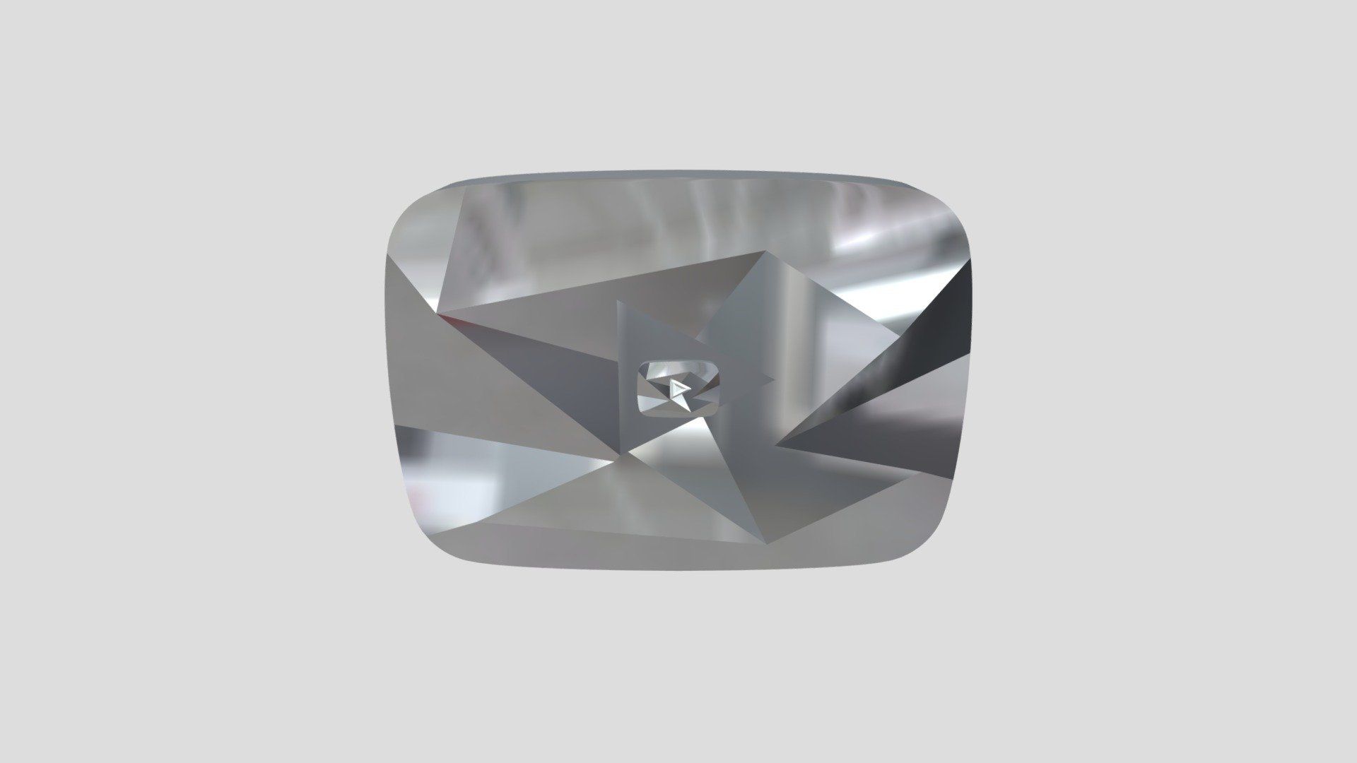 1920x1080 youtube diamond play botton Free 3D model by Samyak [dec0252]