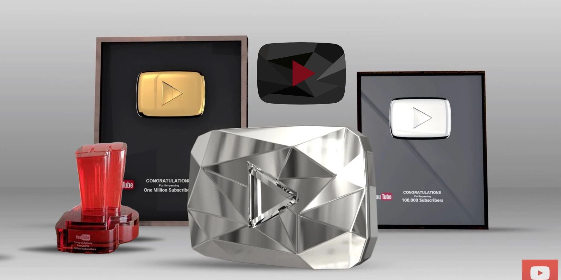 1800x900 YouTube Creator Awards List: All the Play Buttons and How You Get Them