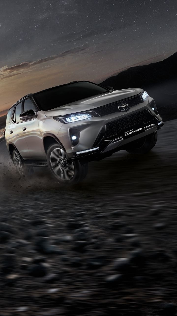 720x1280 Toyota Pickup Truck Drivingert at Night. Fortuner modified wallpaper, Rav4 wallpaper, Fortuner car wallpaper