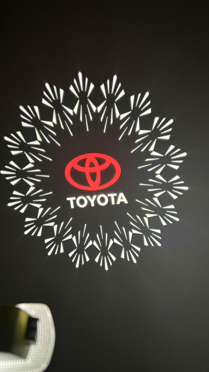 720x1280 CARDI TOYOTA HYLUX FORTUNER Car Ghost Light. LED Door Welcome Shado
