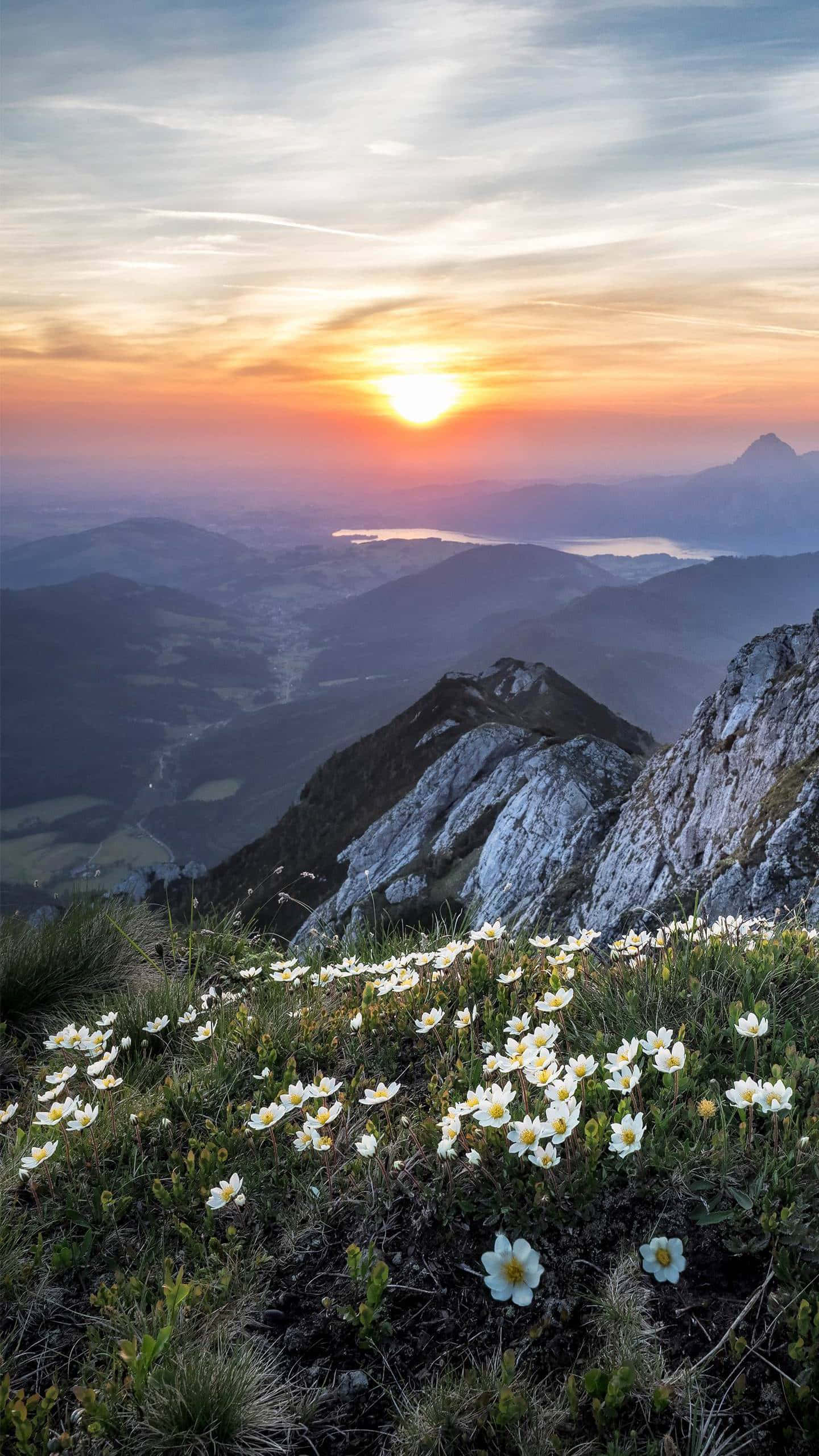 1440x2559 Download Sun Rise At Mountain Wallpaper