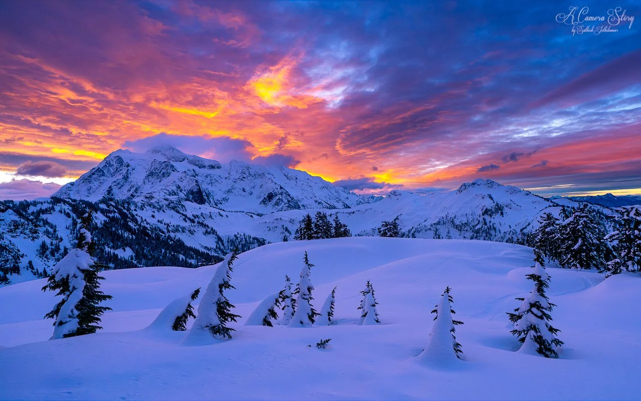 1280x800 Winter sunrise