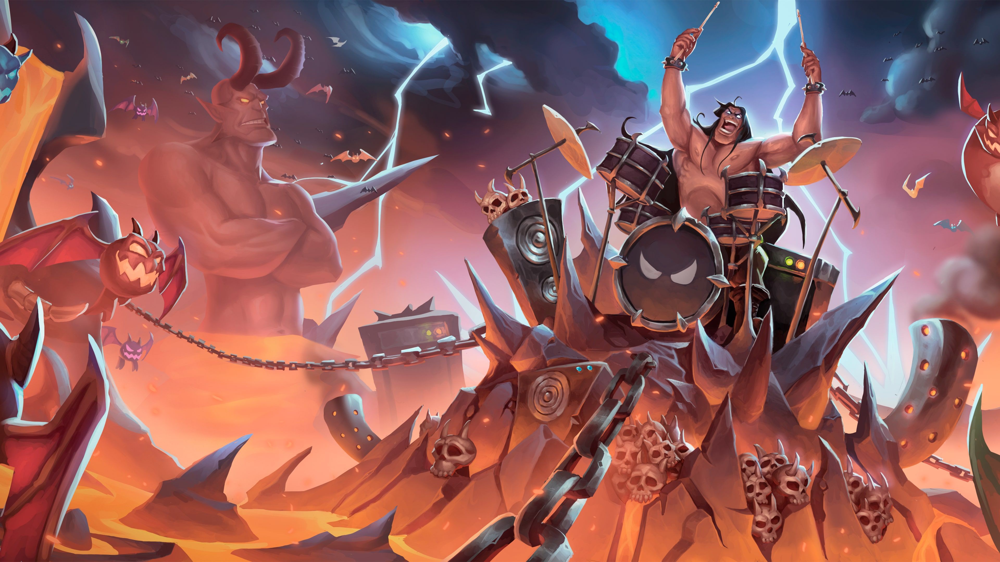 3840x2160 Drums Rock: Battle Beast - 'King for a Day'
