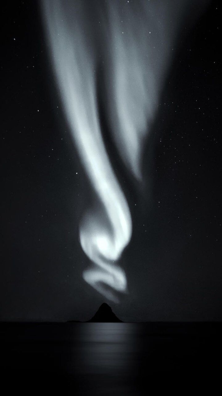 720x1280 Northern Lights: A Natural Phenomenon. Northern lights dark, Aurora borealis black and white wallpaper, Night sky