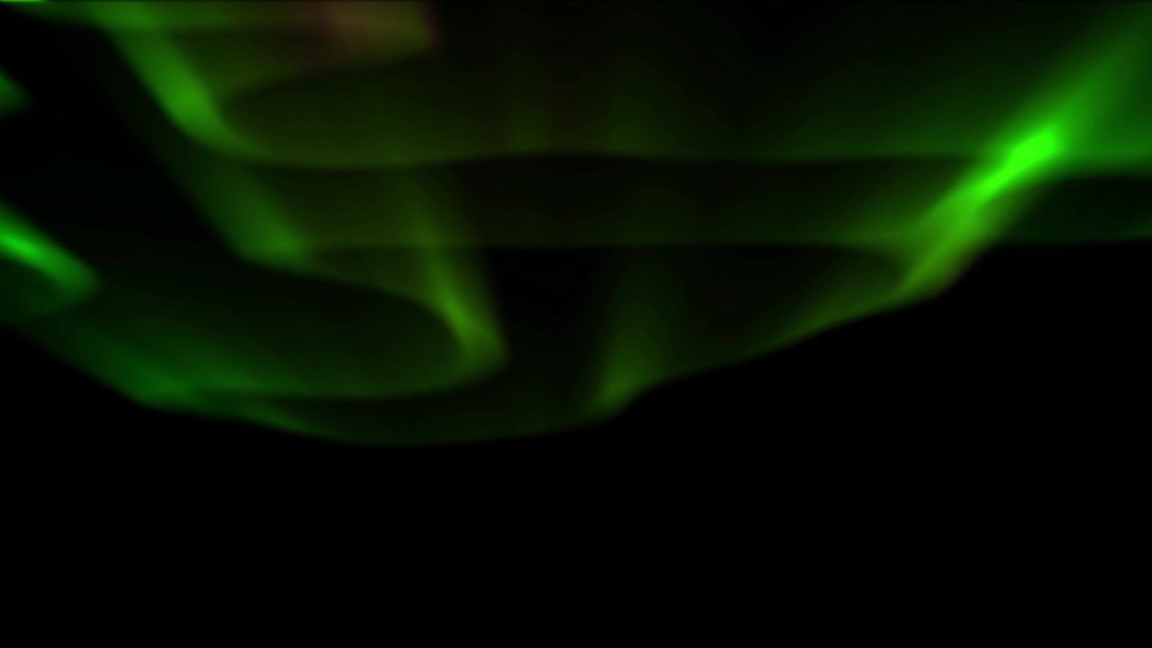 1280x720 green aurora overlay for video background