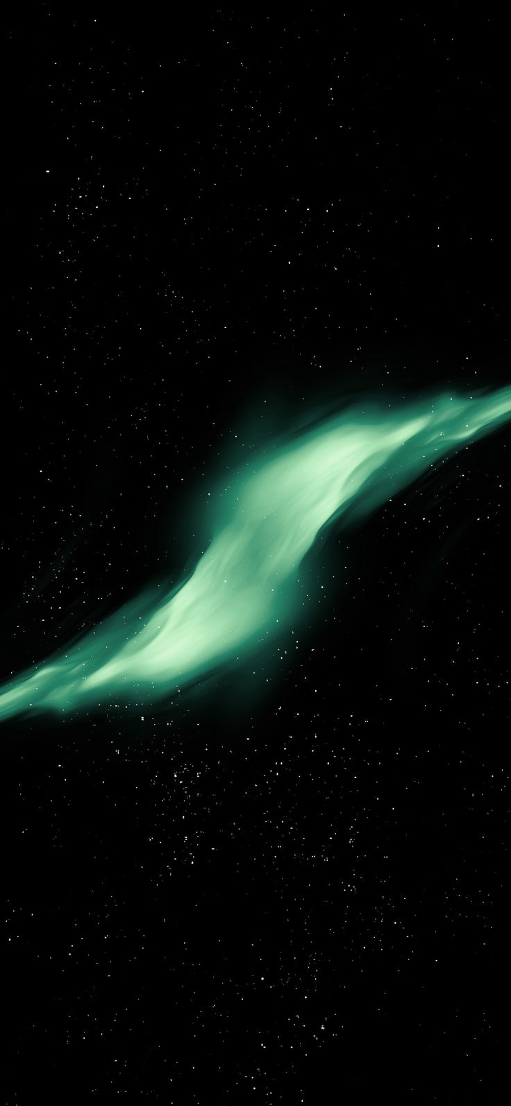 736x1592 Green Aurora Bore Wallpaper. Astronomi, Duvar kağıtları