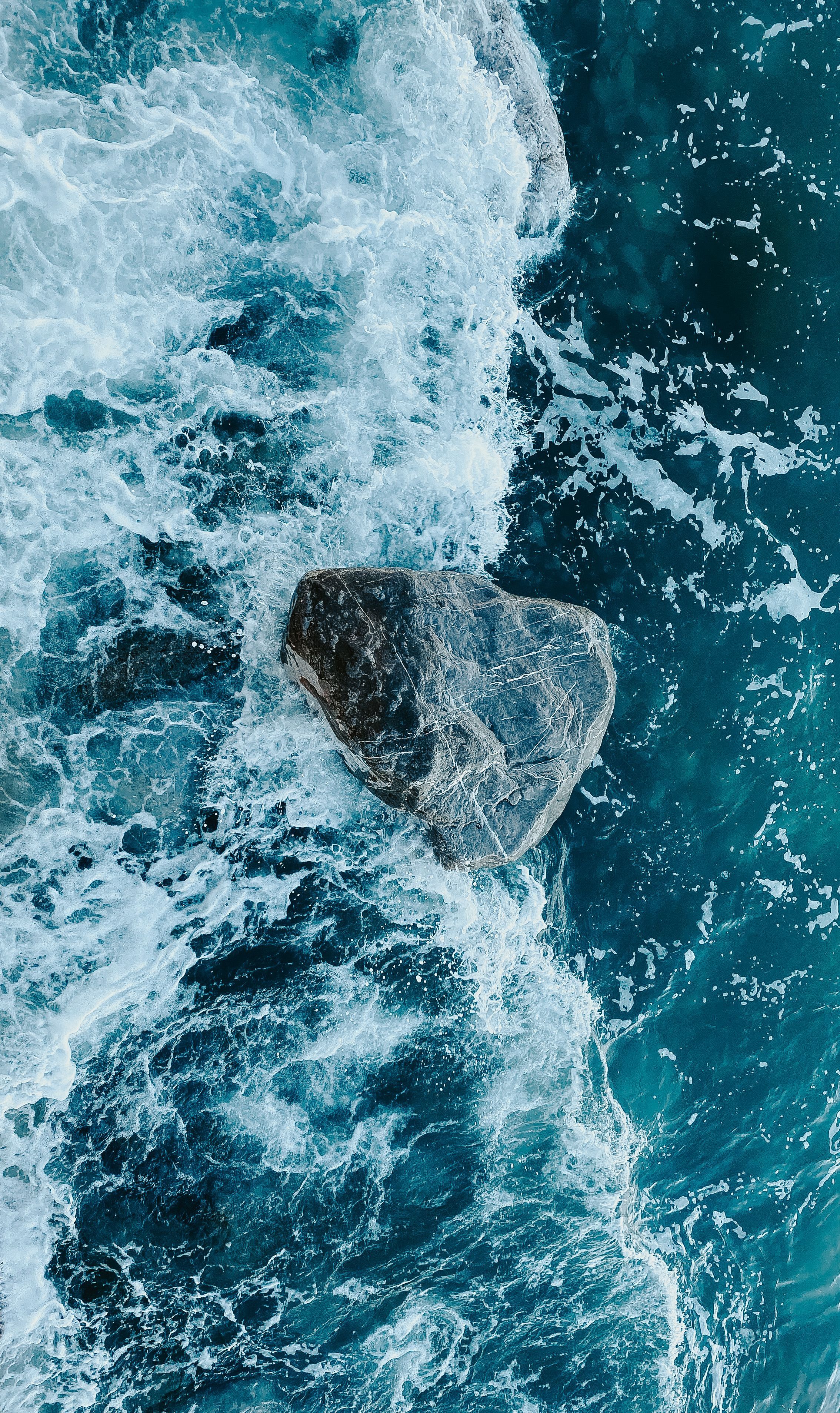 2268x3813 Rock on Sea · Free