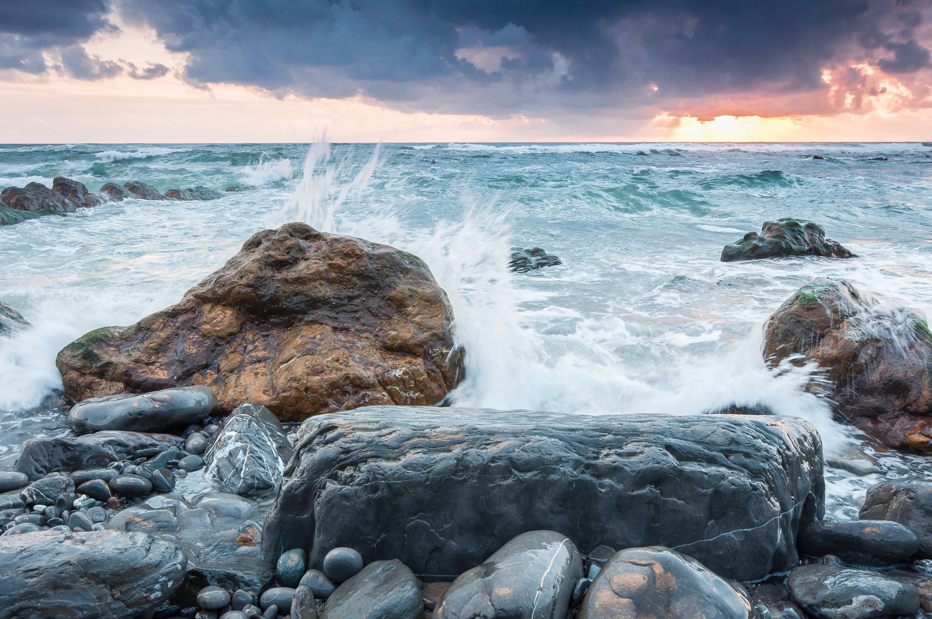 3200x2125 sea, Rock, Nature Wallpaper HD / Desktop and Mobile Background