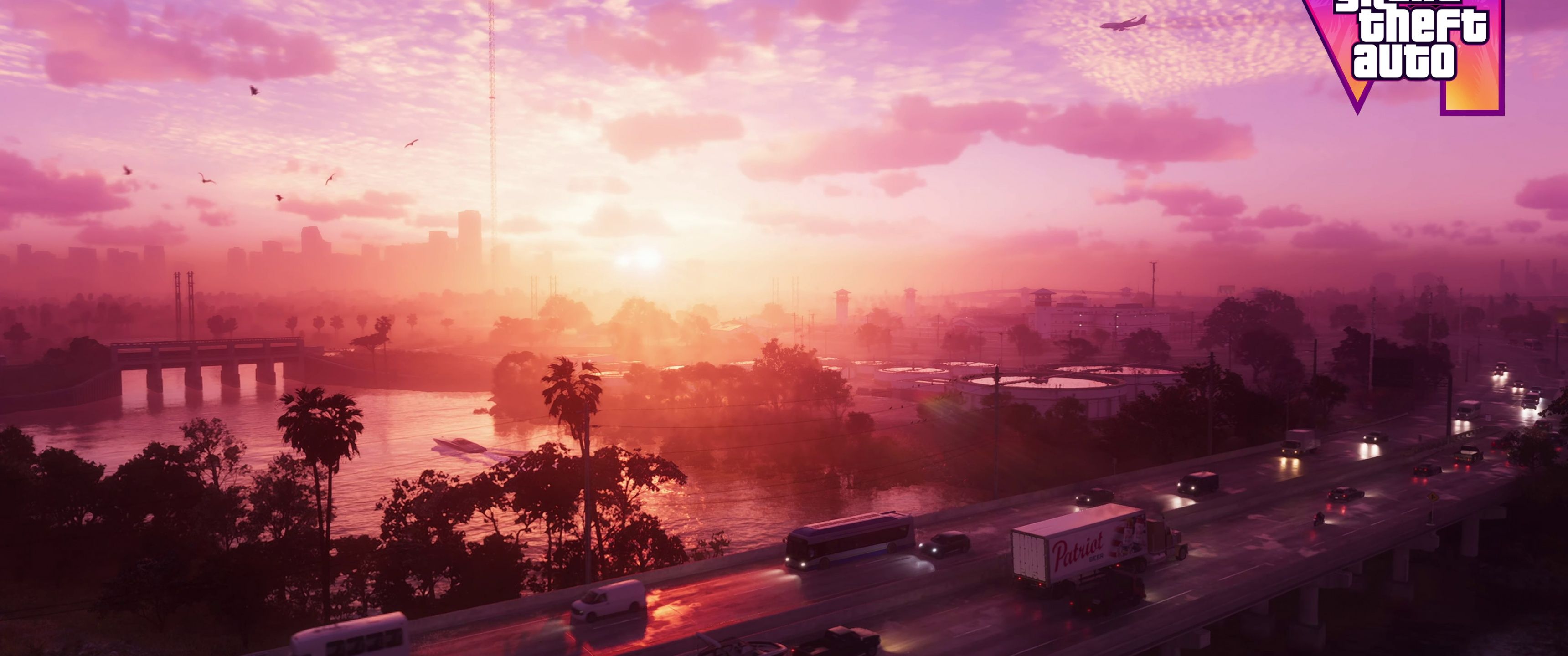 3440x1440 GTA 6 Wallpaper 4K, Vice City, Grand Theft Auto VI